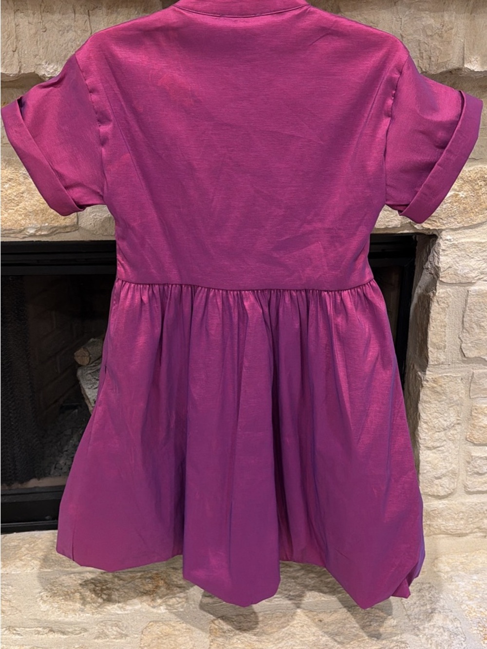THML Sheen & Iridescent Purple Cocktail Dress - Picture 2 of 8